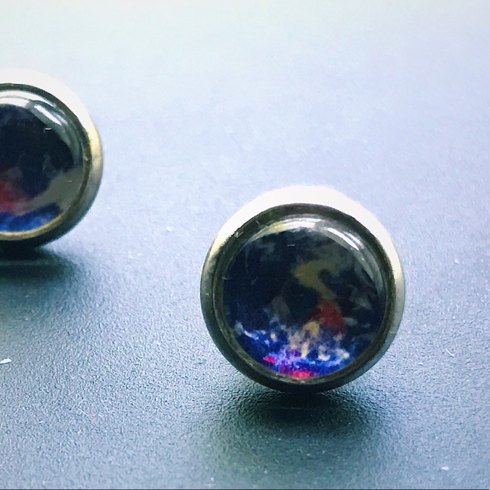 Global Earth World earrings